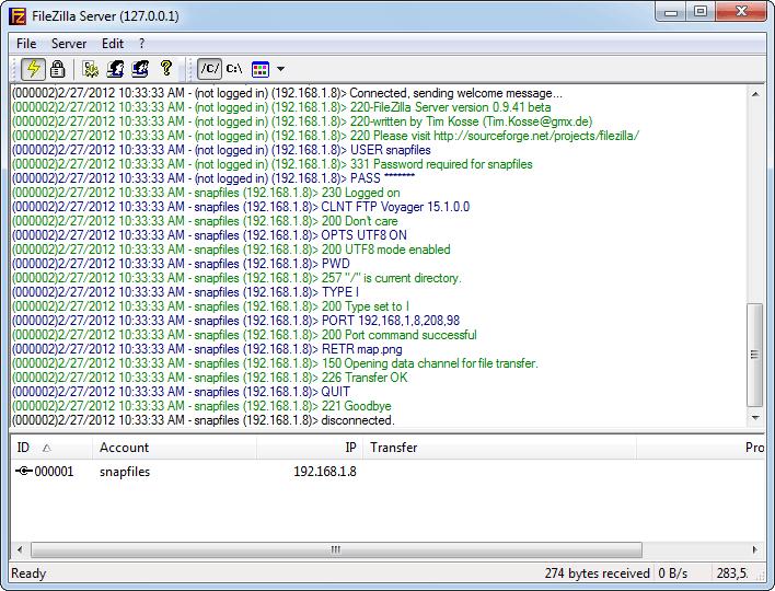 FileZilla Server,FileZilla